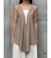 DRAPED RUFFLE SLEEVELESS TOP（ﾄﾞﾚｰﾌﾟﾗｯﾌﾙｽﾘｰﾌﾞﾚｽﾄｯﾌﾟｽ）