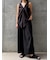 DRAPED RUFFLE SLEEVELESS TOP（ﾄﾞﾚｰﾌﾟﾗｯﾌﾙｽﾘｰﾌﾞﾚｽﾄｯﾌﾟｽ）