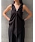 DRAPED RUFFLE SLEEVELESS TOP（ﾄﾞﾚｰﾌﾟﾗｯﾌﾙｽﾘｰﾌﾞﾚｽﾄｯﾌﾟｽ）