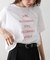 【Bab】立体プリントオーバーサイズロゴTEE