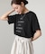 【Bab】立体プリントオーバーサイズロゴTEE