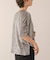 シアーベロア5分袖プルオーバー