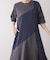 【吸水速乾／UVカット】【サイズ展開あり】ジオメトリックブロッキングワンピース