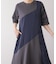 【吸水速乾／UVカット】【サイズ展開あり】ジオメトリックブロッキングワンピース
