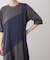 【吸水速乾／UVカット】【サイズ展開あり】ジオメトリックブロッキングワンピース
