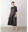 【吸水速乾／UVカット】【サイズ展開あり】ジオメトリックブロッキングワンピース