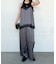 【Bab】サテンサイドスリットパンツ