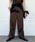 【Bab】サテンサイドスリットパンツ