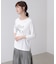 箔ロゴプリント五分袖Tシャツ