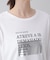 箔ロゴプリント五分袖Tシャツ