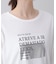箔ロゴプリント五分袖Tシャツ