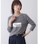 箔ロゴプリント五分袖Tシャツ