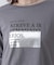 箔ロゴプリント五分袖Tシャツ