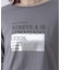 箔ロゴプリント五分袖Tシャツ