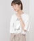 箔エンボス五分袖Tシャツ