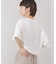 箔エンボス五分袖Tシャツ