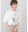 箔エンボス五分袖Tシャツ