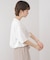 箔エンボス五分袖Tシャツ