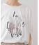 箔エンボス五分袖Tシャツ