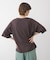 箔エンボス五分袖Tシャツ
