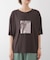 箔エンボス五分袖Tシャツ