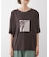 箔エンボス五分袖Tシャツ