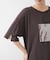 箔エンボス五分袖Tシャツ