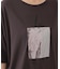 箔エンボス五分袖Tシャツ
