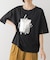 箔エンボス五分袖Tシャツ