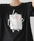 箔エンボス五分袖Tシャツ