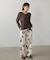 【Bab】ボタニカルプリントイージーパンツ