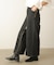【スカート/パンツ2way仕様】フロントZIPデニムパンツ