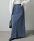 【Bab】【サイズ展開あり】ドットダメージデニムスカート