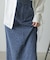 【Bab】【サイズ展開あり】ドットダメージデニムスカート