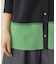 配色総針コクーンニットカーディガン