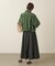 リバーシブルカラータフタボリュームスカート