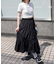 ランダムフリルロングスカート
