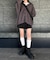 ベルト付きチェーンプリーツミニスカート