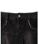 プリーツヘムフリンジデニムミニスカート