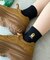 モチーフロゴ刺繍アンクルパイルソックス