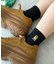 モチーフロゴ刺繍アンクルパイルソックス