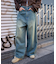 サイドラインワイドデニムパンツ