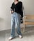 ストレートデニムパンツ