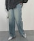 ストレートデニムパンツ
