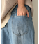 カーブラインバレルレッグデニムパンツ