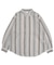 ストライプメッシュBIGシャツ(LS)