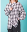 チェックビッグシャツ