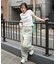 イージー3Dバレルレッグデニムカーゴパンツ