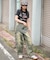 イージー3Dバレルレッグデニムカーゴパンツ