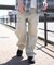 イージー3Dバレルレッグデニムカーゴパンツ